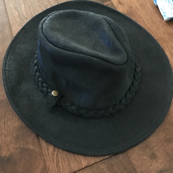 Free People Henschel Leather Hat NWOT - Picture 3 of 4